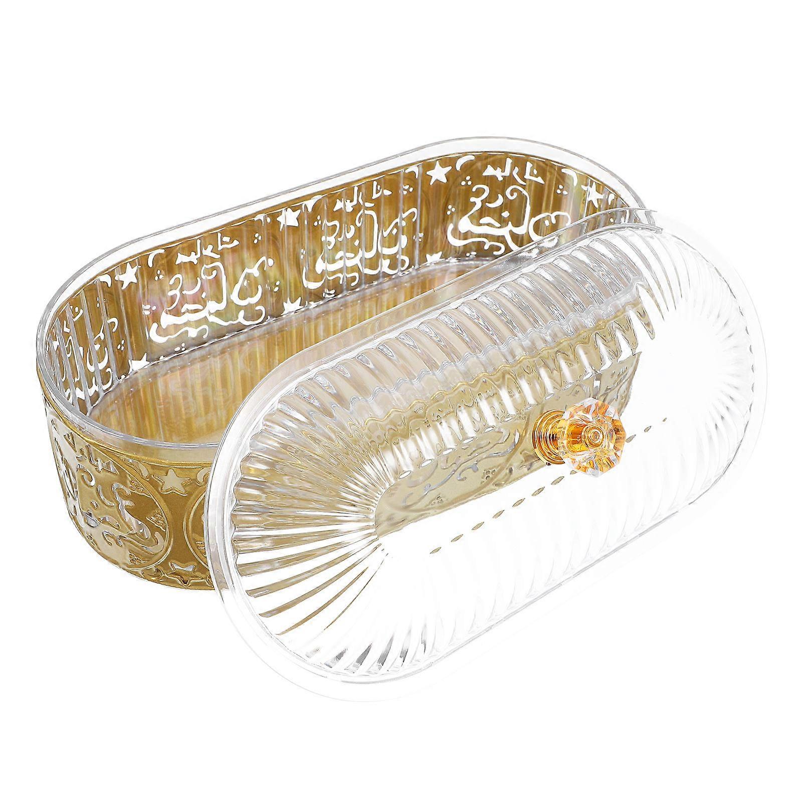 Ramadan Candy Box Middle Eastern Eid Tray for 2Pcs Serving Sweets and Chocolates