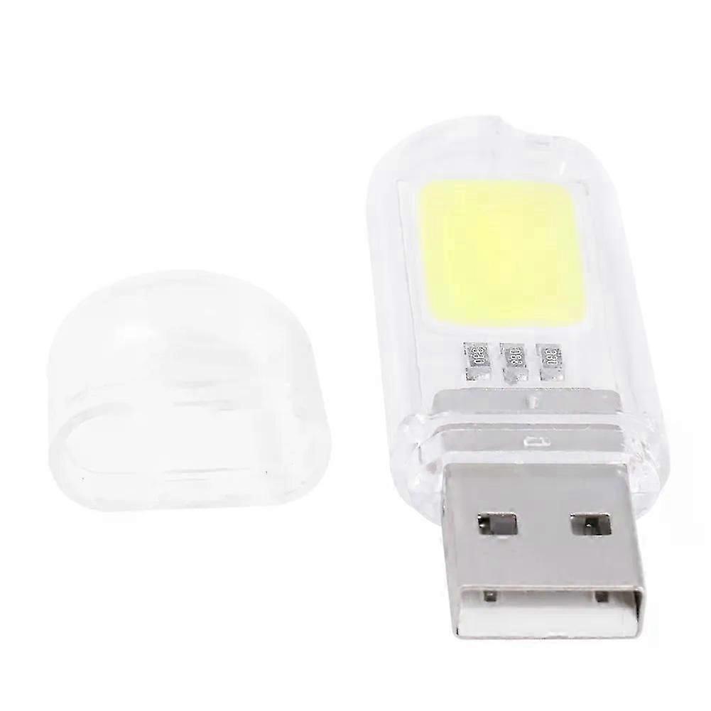 1/2/4Pcs Mini USB Night Light White/Warm Light Compact Reading Light Lightweight Portable LED Flashlight compatible with Laptops Computer