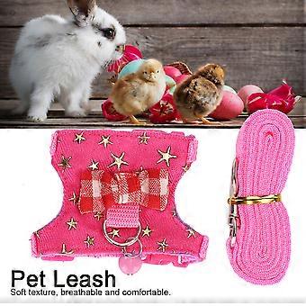 Animal Strap Small Outdoor Walking Chest Vest Set Harness Leash