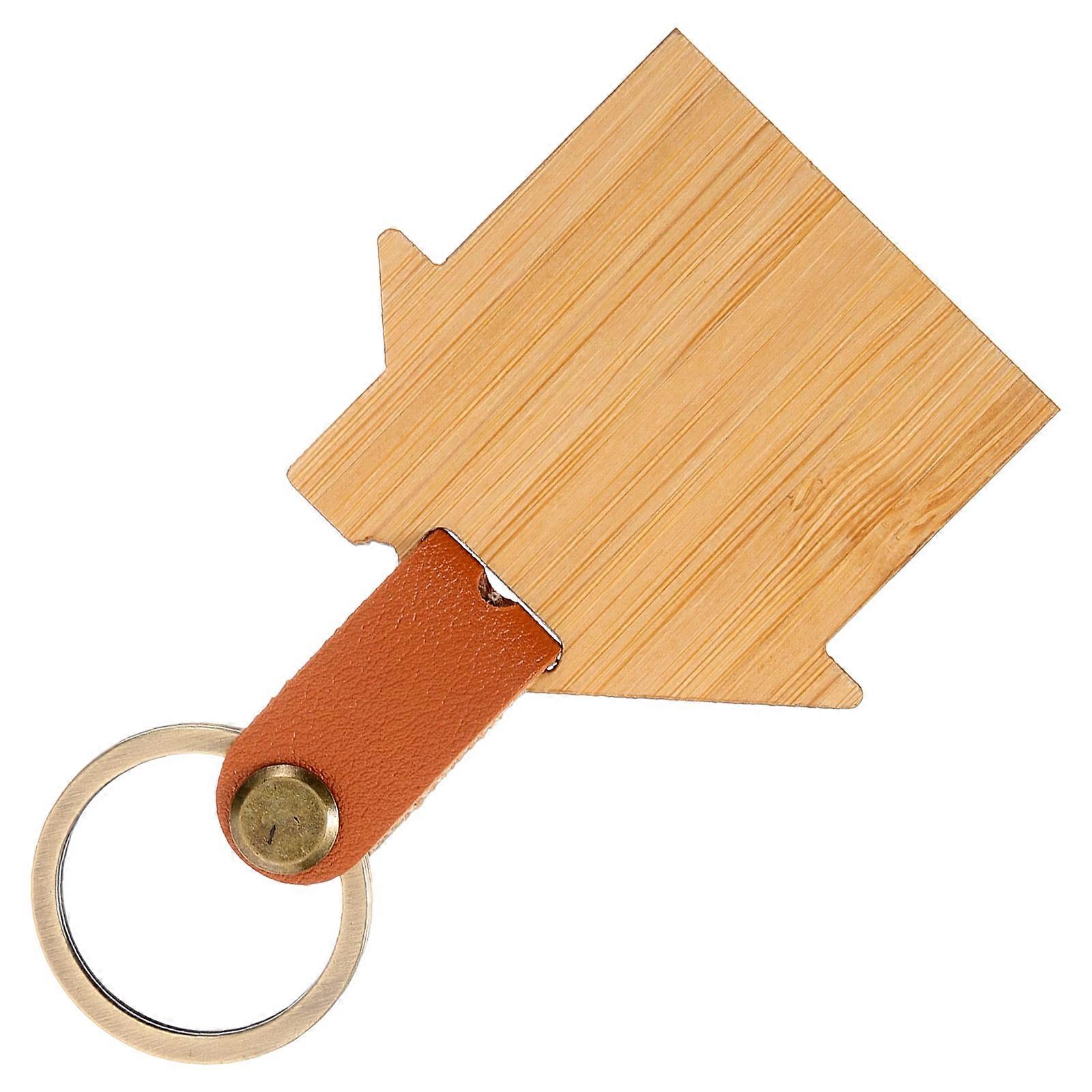 Assorted Color House Keychain for Decor Key Ring
