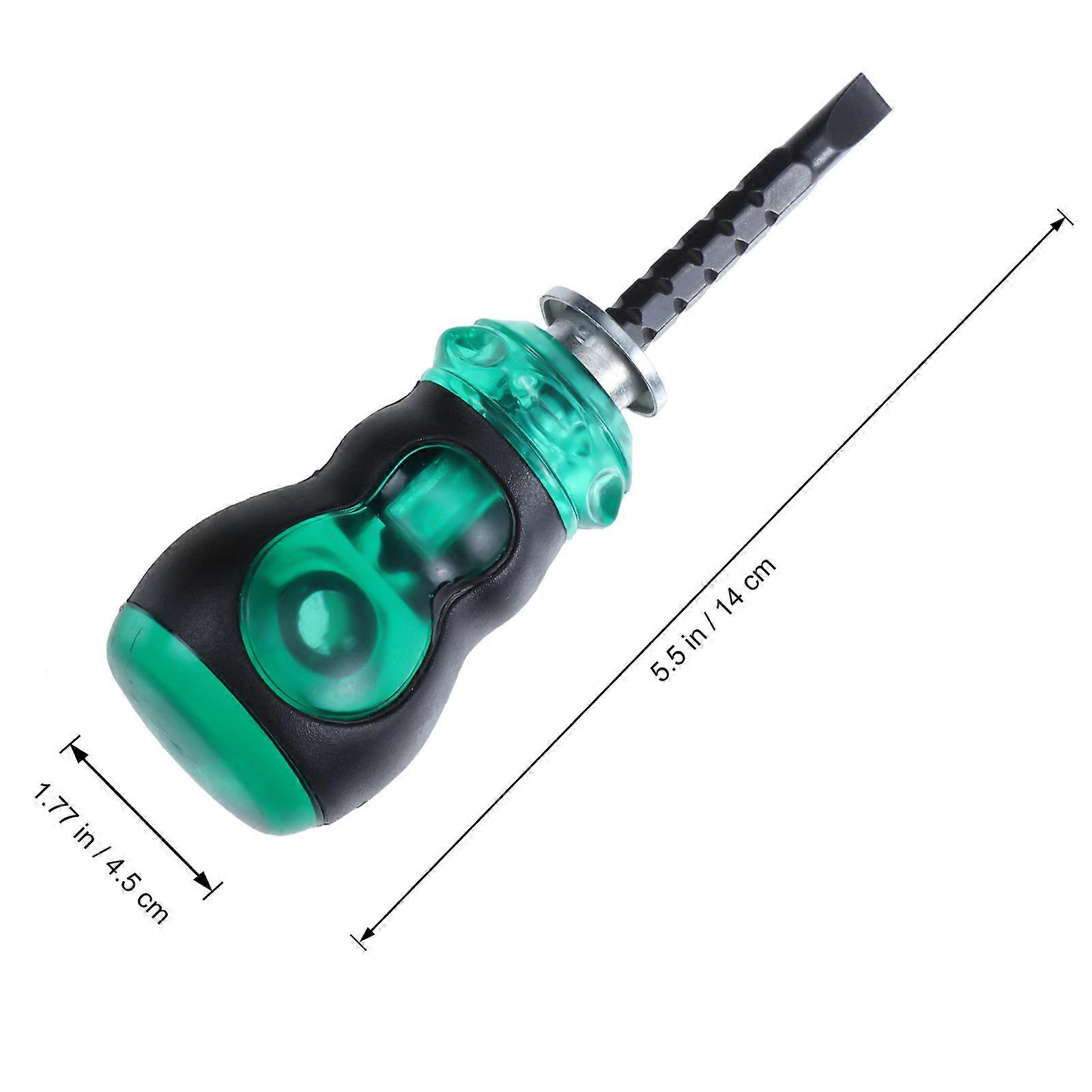 Mini Screwdriver Dual Function for Household Repair 2Pcs Black Set