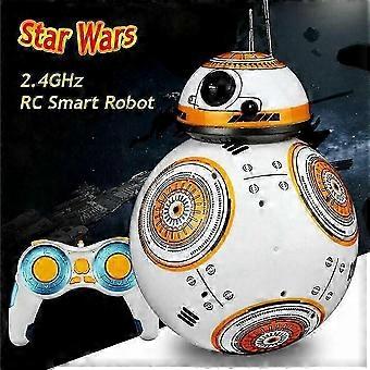 BB-8 2.4Ghz Fjärrkontrollfigur Leksaksmodell Rc Musik Ljudmodell 360 graders Rullande Boll Intelligent Droid Toys_mpn