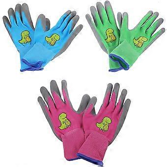 Assorted Color Children Gardening Gloves Puncture-Proof 4Pairs