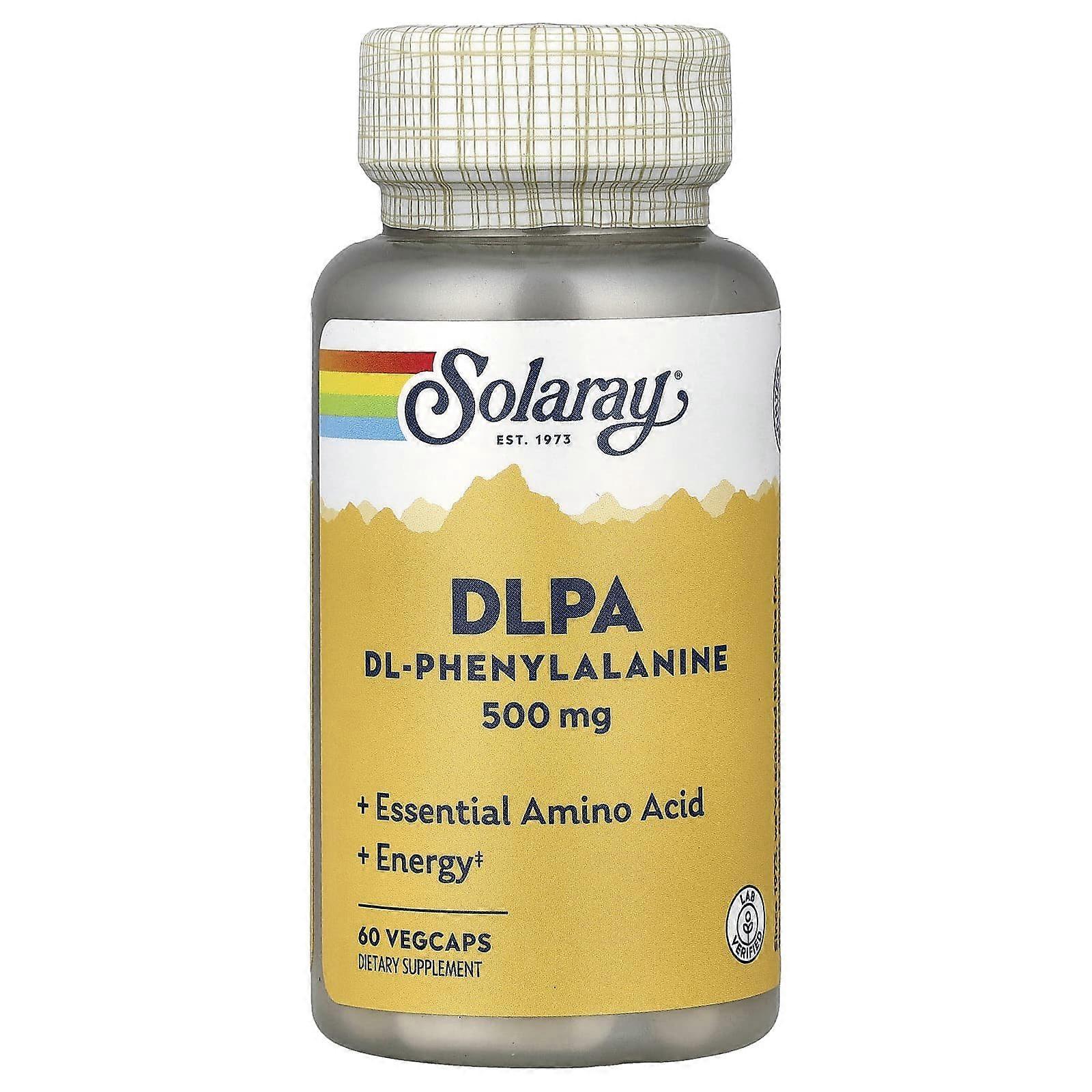Solaray, DLPA, 500 mg, 60 VegCaps