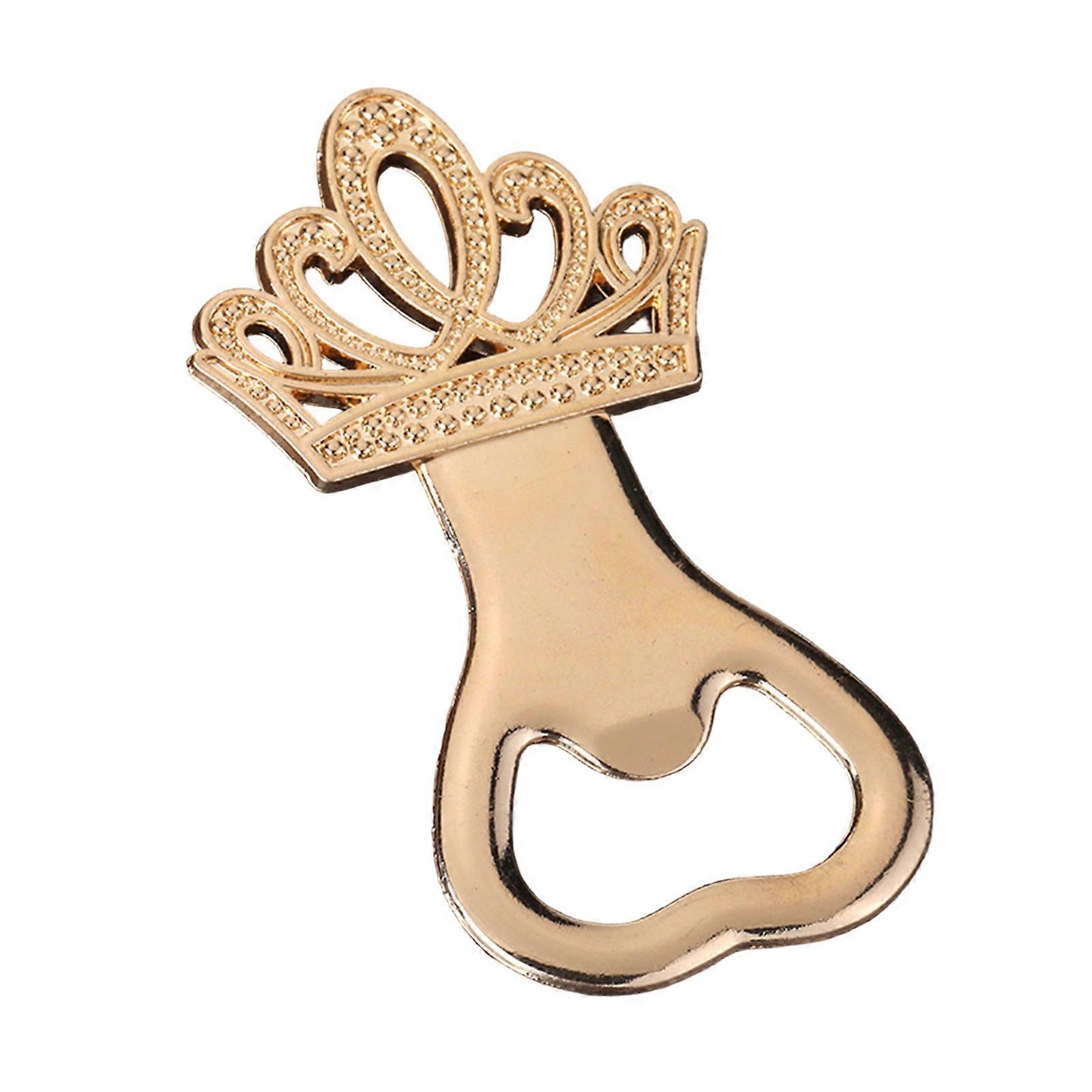 Crown Shape Bottle Opener Zinc Alloy Multi Function Cap Lifter Tool