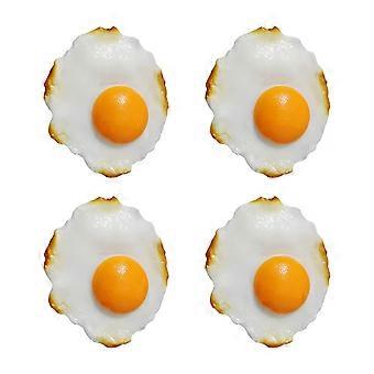 4Pcs Simulierte Spiegelei Modelle Dekorative Kinder Spielzeug Photoing Spiegelei Dekore