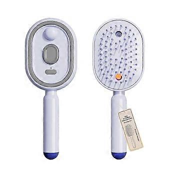 Escova de Massagem Elétrica com Almofadas de Ar e Spray, Escova 3 em 1 Autolimpante a Vapor com Óleos Essenciais, Massageador de Couro Cabeludo Recarregável com Spray Líquido, Antiestático