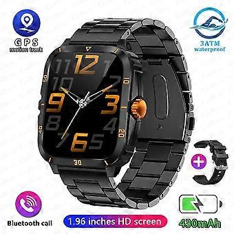 2024 Erwachsene Smartwatch 3ATM Wasserdichtes Barometer Höhenmesser GPS Trajektorie Outdoor Sport Bluetooth Anruf 430mAh 2,0 '' Smartwatch Erwachsene