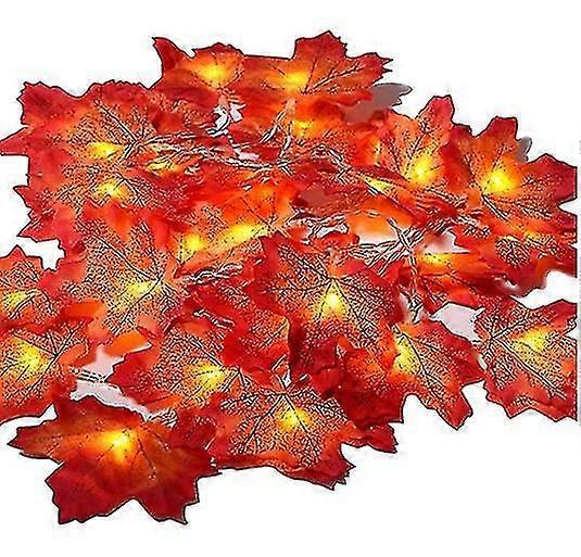 Fall Decorations Lights Maple Leaf String Light Halloween Thanksgiving