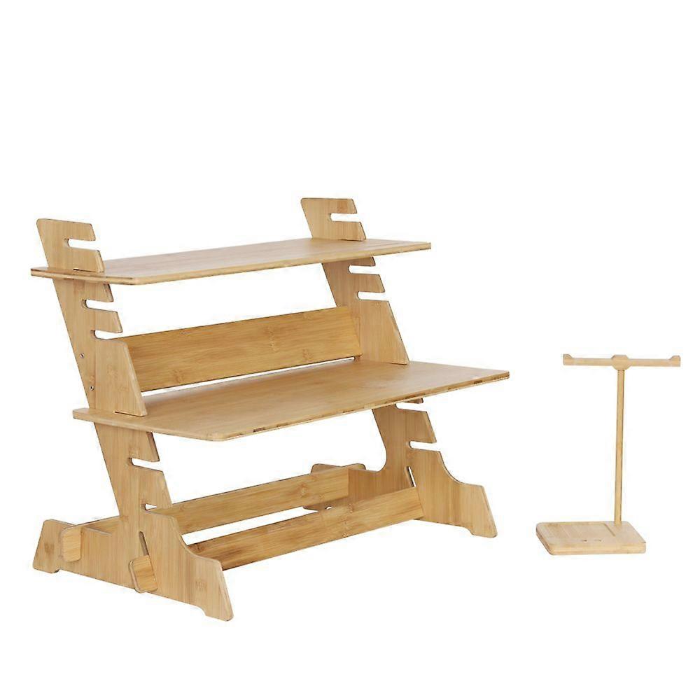 Adjustable Stand Up Desk Worktop Station,Riser for Keyboard,Monitor,Computer