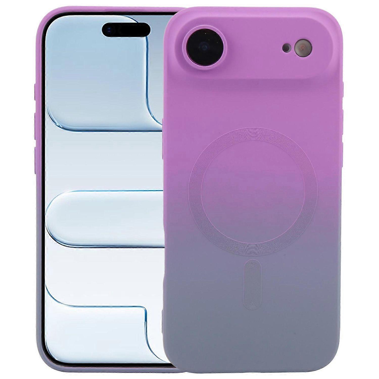 Silicone MagSafe case for Apple iPhone 17 Air with gradient color & lens protection phone case