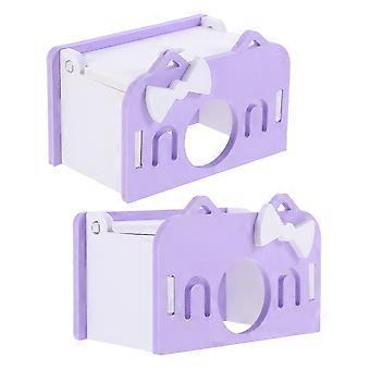 Hamster Plastic House Hideout for Small Pets 10Pcs Lavender Color