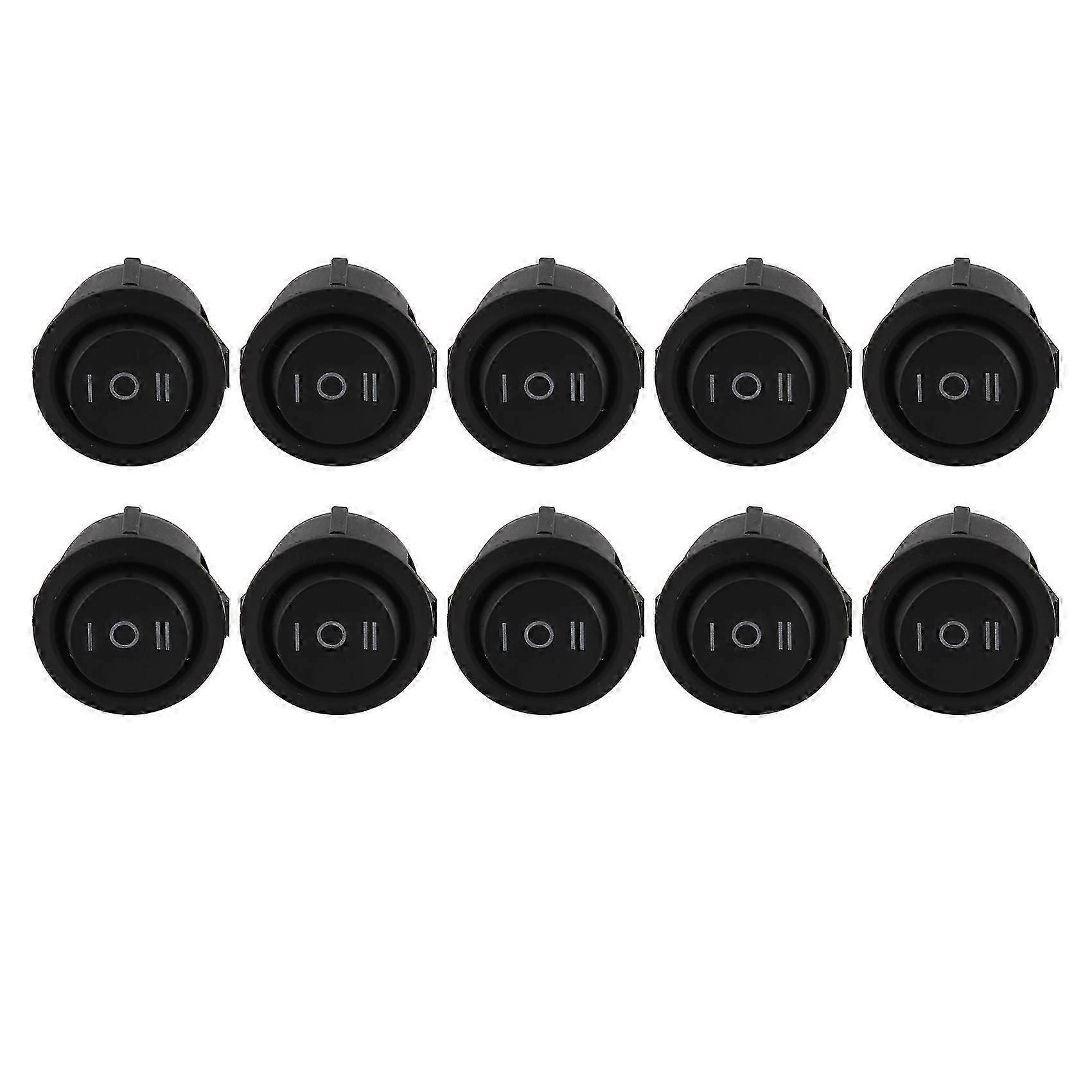 Round Rocker Switch for Power Tools 10Pcs