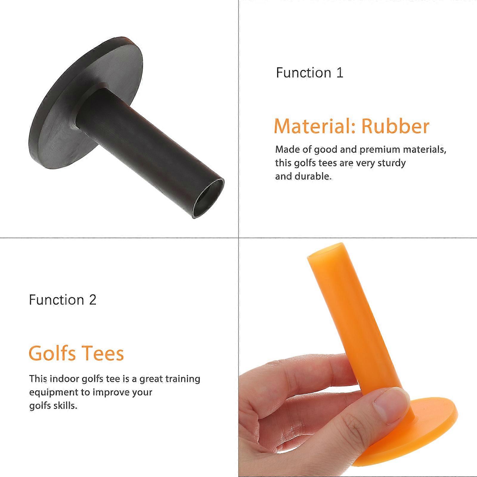 Golfs Tees Rubber Training Tees for Practice 18Pcs Set Assorted Color