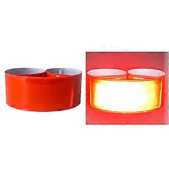 Reflective Strips PVC Snap Bracelet for Night Running Cycling Safety Wristband with Bright Reflective Material