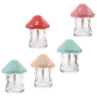 Mushroom Lip Gloss Tubes for Lip Balm Storage 10Pcs Assorted Colors