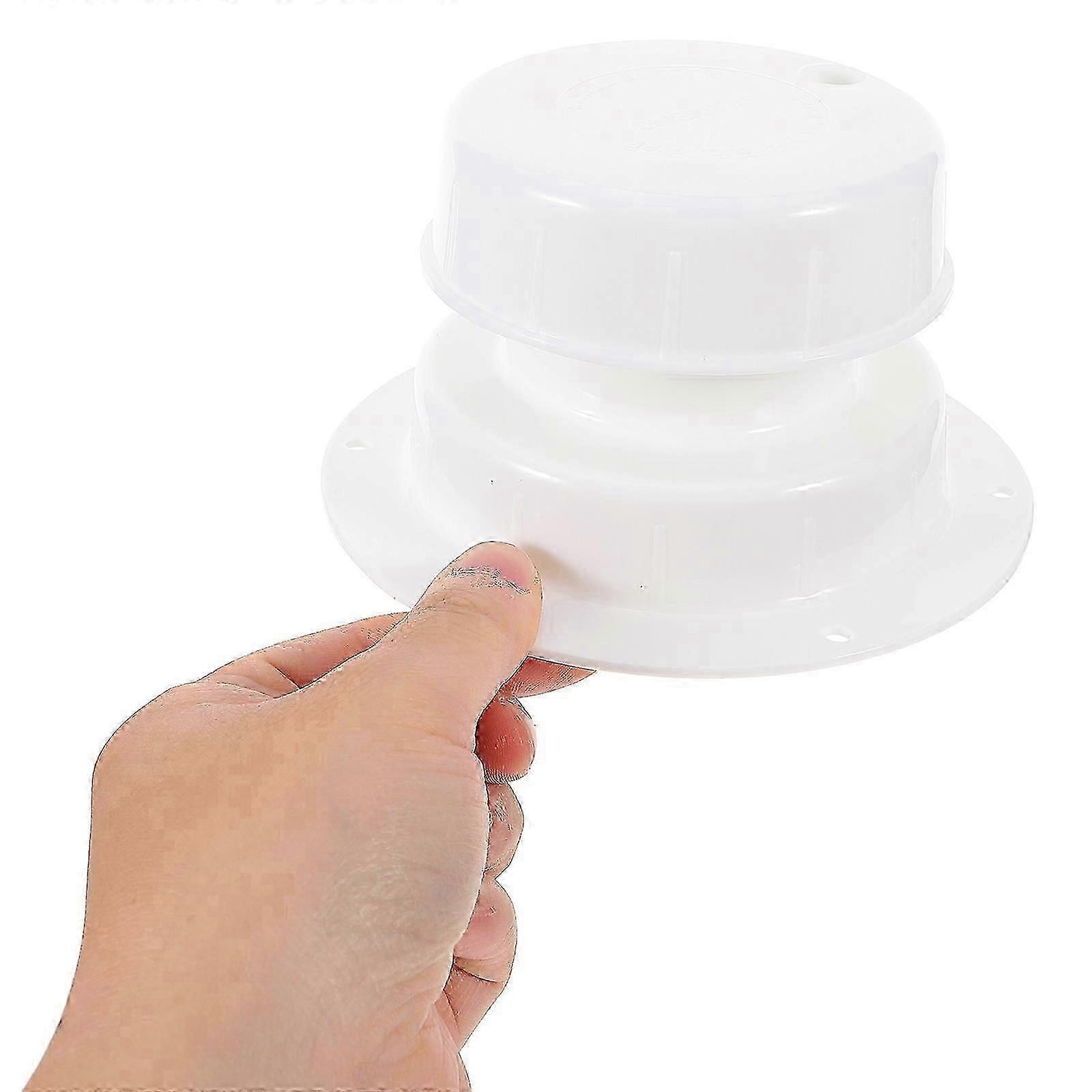 Rv Plumbing Vent Cap compatible with Replacement Use White PP Material 2Pcs with Mesh