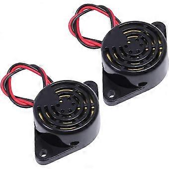 4 PCS Summer Alarm Elektronischer Piepton Summer DC 3V 12V 24V Aktiver Piezo Summer 100dB Ton Alarm Ringer Kontinuierlicher Ton, QWER277P202112241078