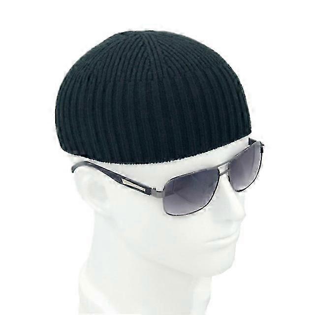 Knitwear hat Compatible with men-blue