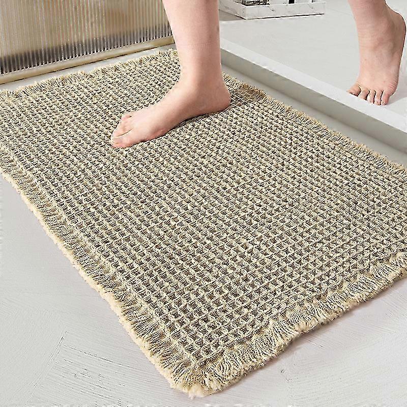 Machine-Washable Waffle Absorbent Mat