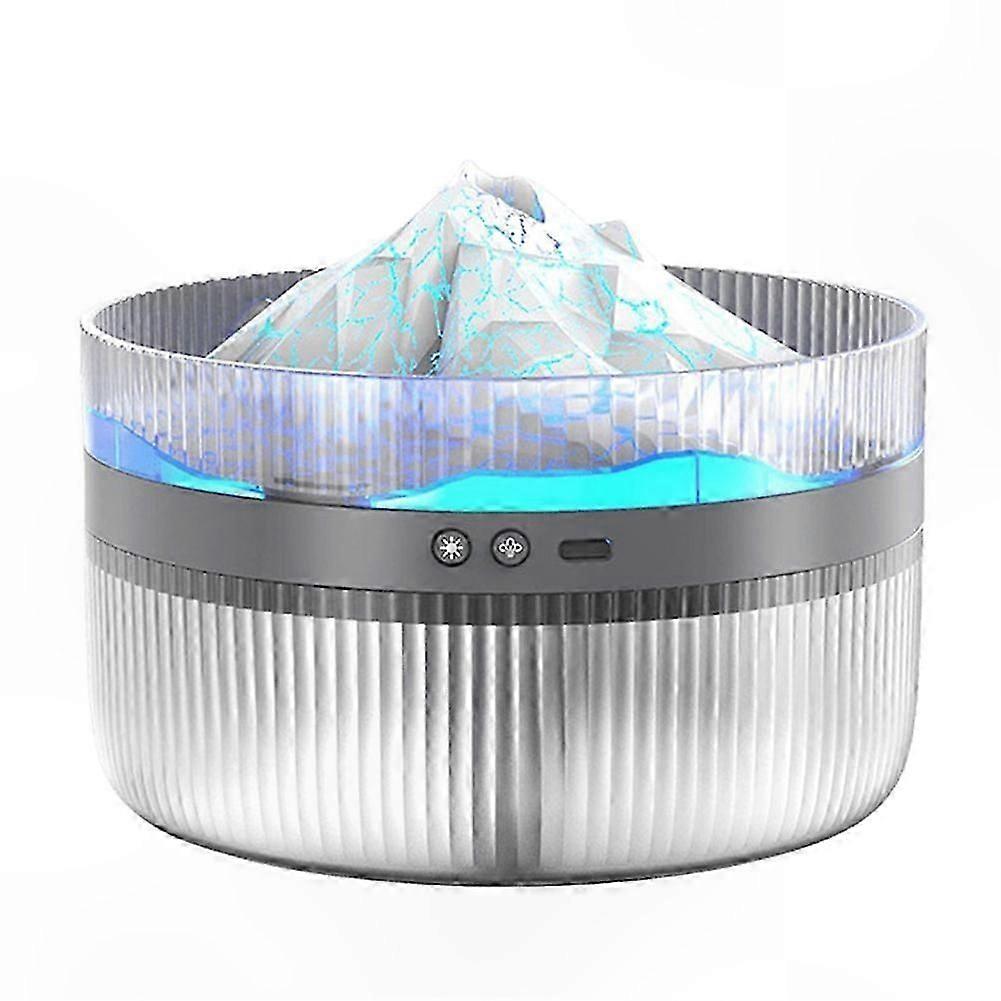 Multi-Function Aromatherapy Humidifier with Flame Design, 2L Capacity, Atmosphere Night Light Diffuser for Essential Oils