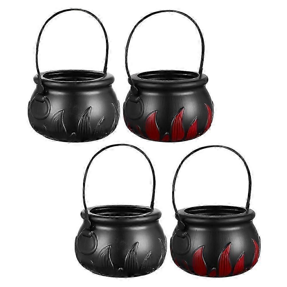 Halloween Plastic Candy Containers 4Pcs Candy Storage Buckets