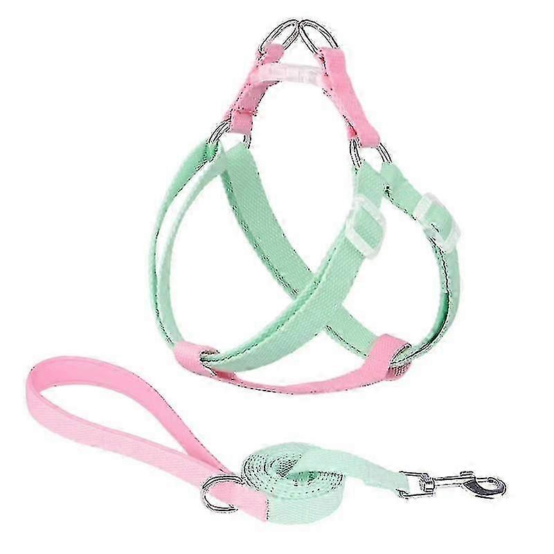 No-Pull Adjustable Nylon Dog Harness Set