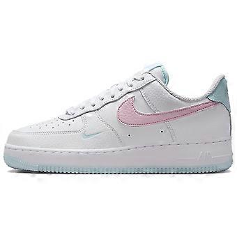 Nike Air Force 1 Cushioning Low Top Skateboardschuhe für Damen, Weiß/Pink, IH0640-161