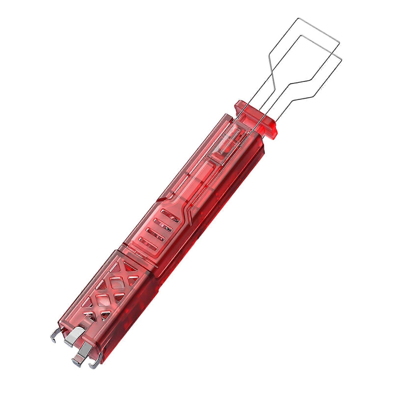 2in1 Keycap Puller Tool for Mechanical Keyboards, Bright Red Easy Keycap Removal