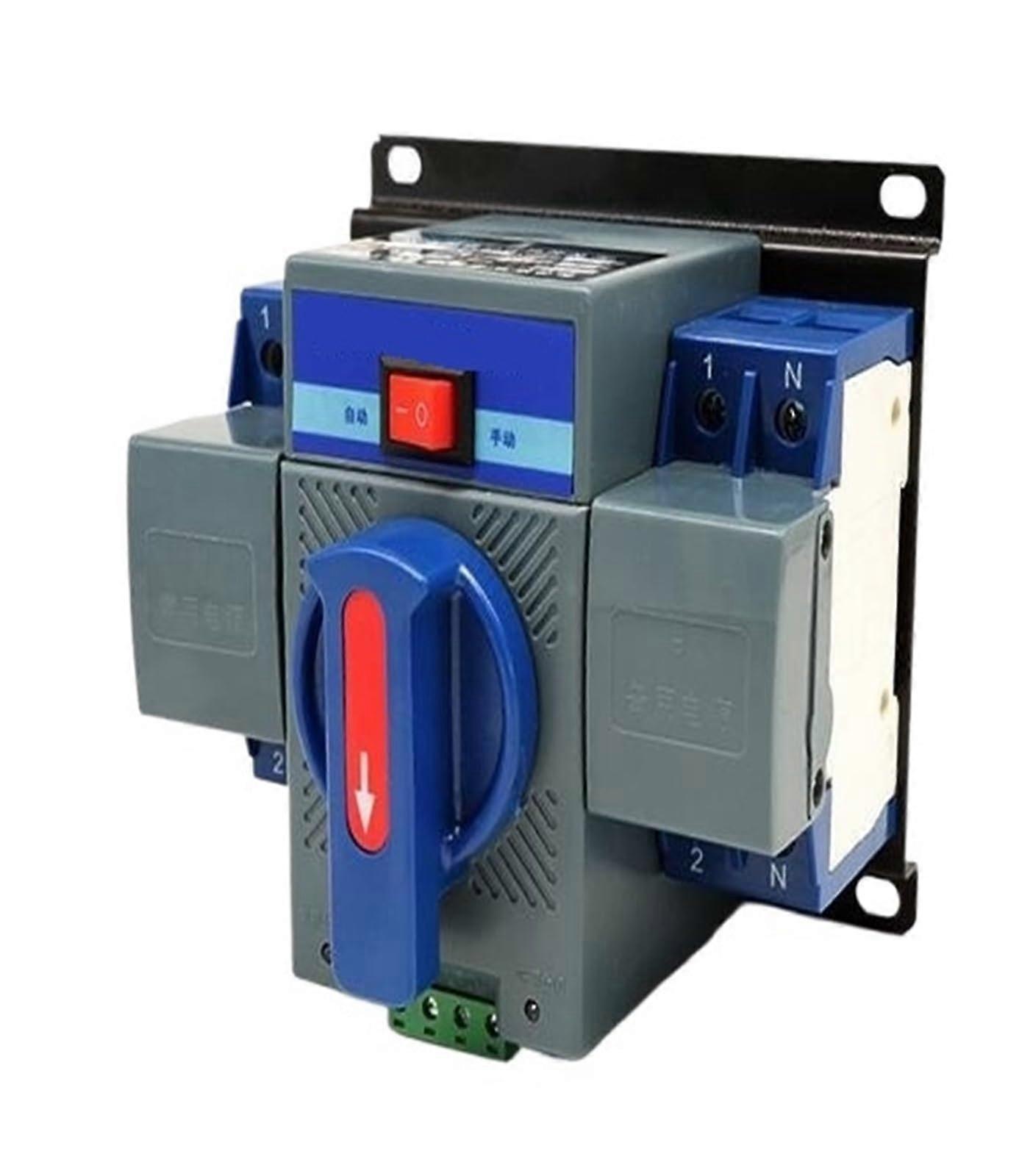 2P 63A Dual Power Automatic Transfer Switch ATS with ColorCoded Identification for Quick Installation