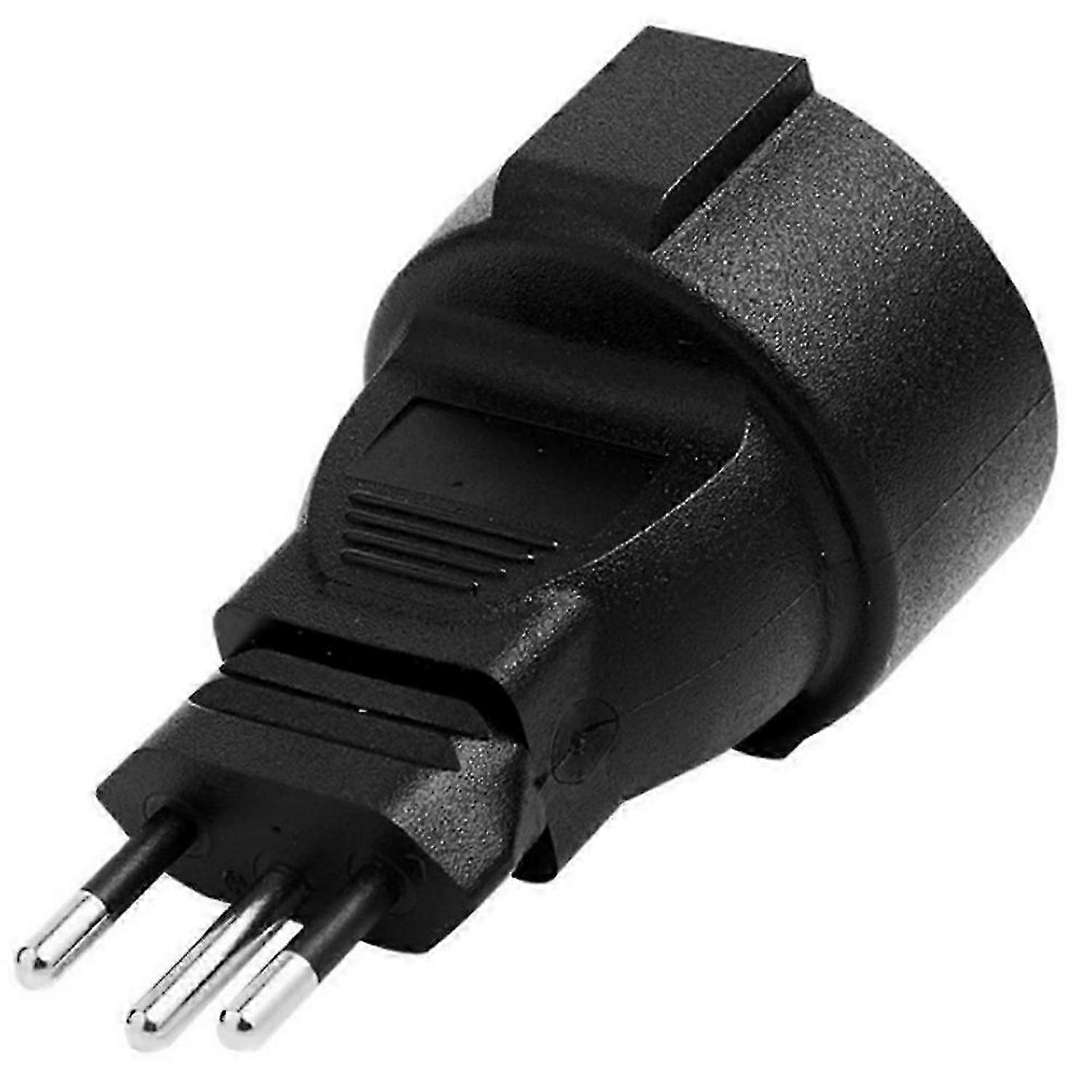 Swiss 3-Pin to EU Socket Adapter