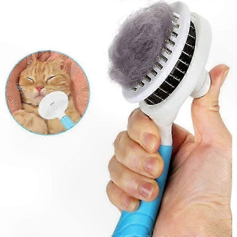 Ergonomic Self-Cleaning Pet Brush