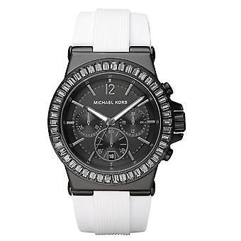 Mkors jet set sport quartz unisex analog watch with MK5468 Rubber Bracelet