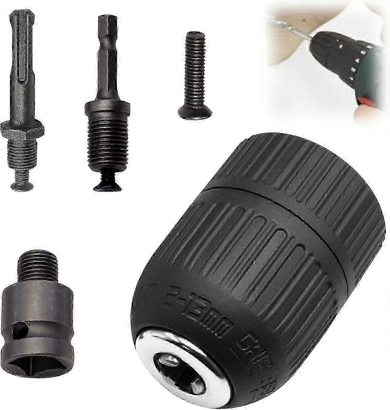 Keyless SDS Auger Chuck Set