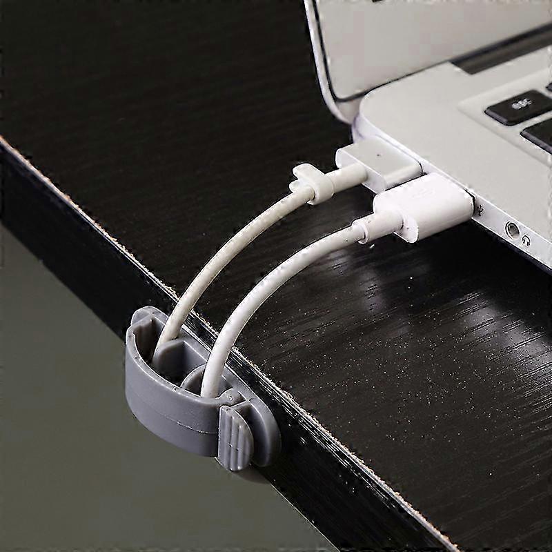 10pcs PP Desk Cable Clips Set