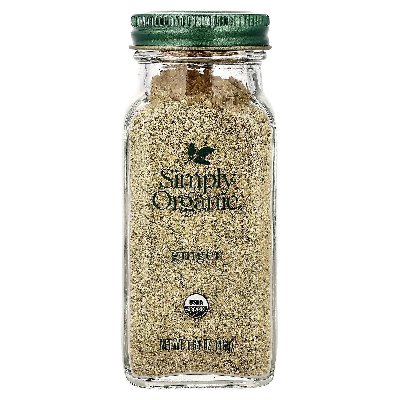 4 x Simply Organic, Ginger, 1.64 oz (46 g)