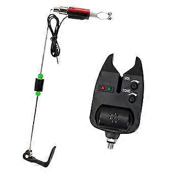 Electronic Fishing Line Alarm System Bites Indicator with Wireless Receiver, Sound and Light Notification, and Adjustable Tone Output  Yellow