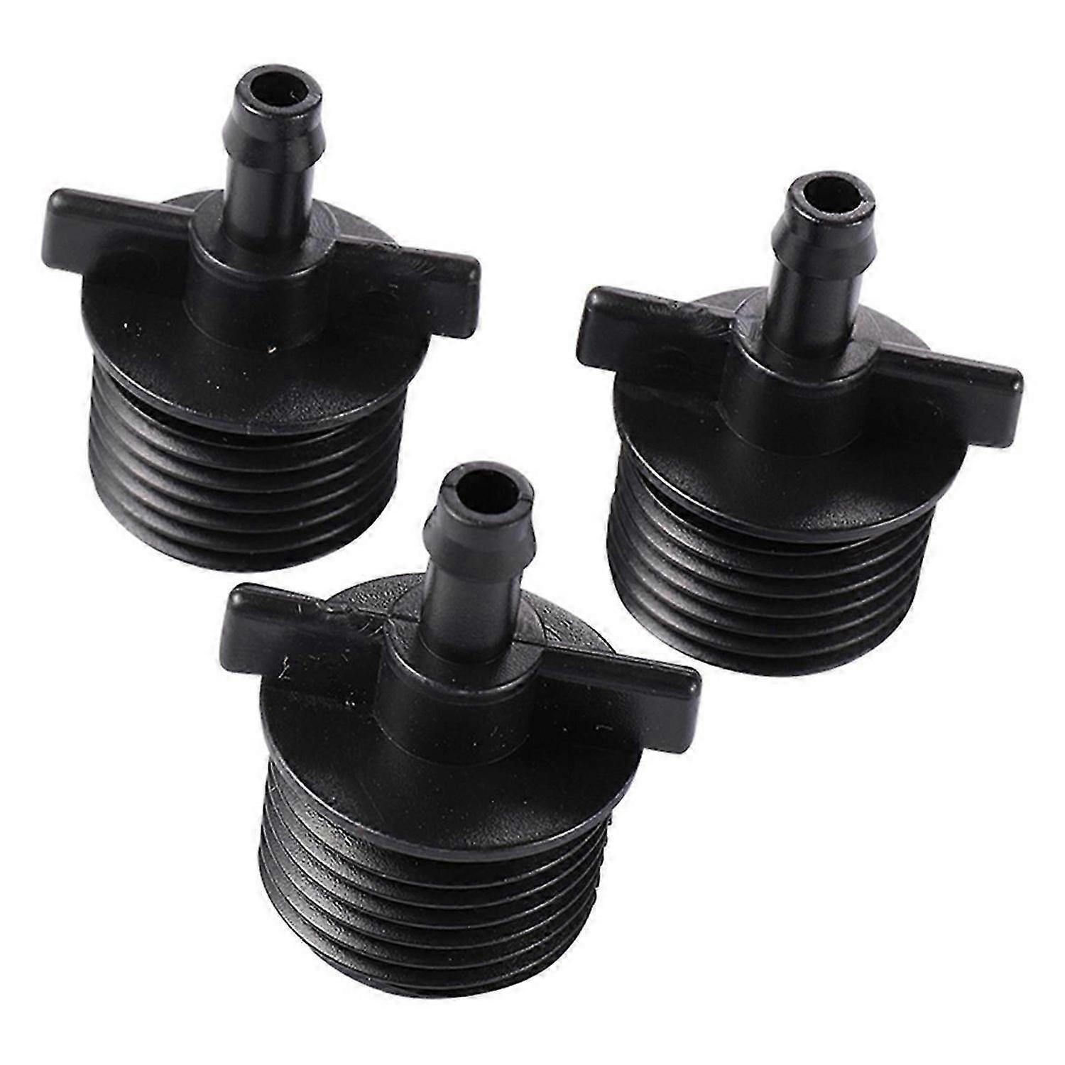 Single Hook 4 Points External Thread Black Connector Garden Irrigation Internal Thread Interface Spr
