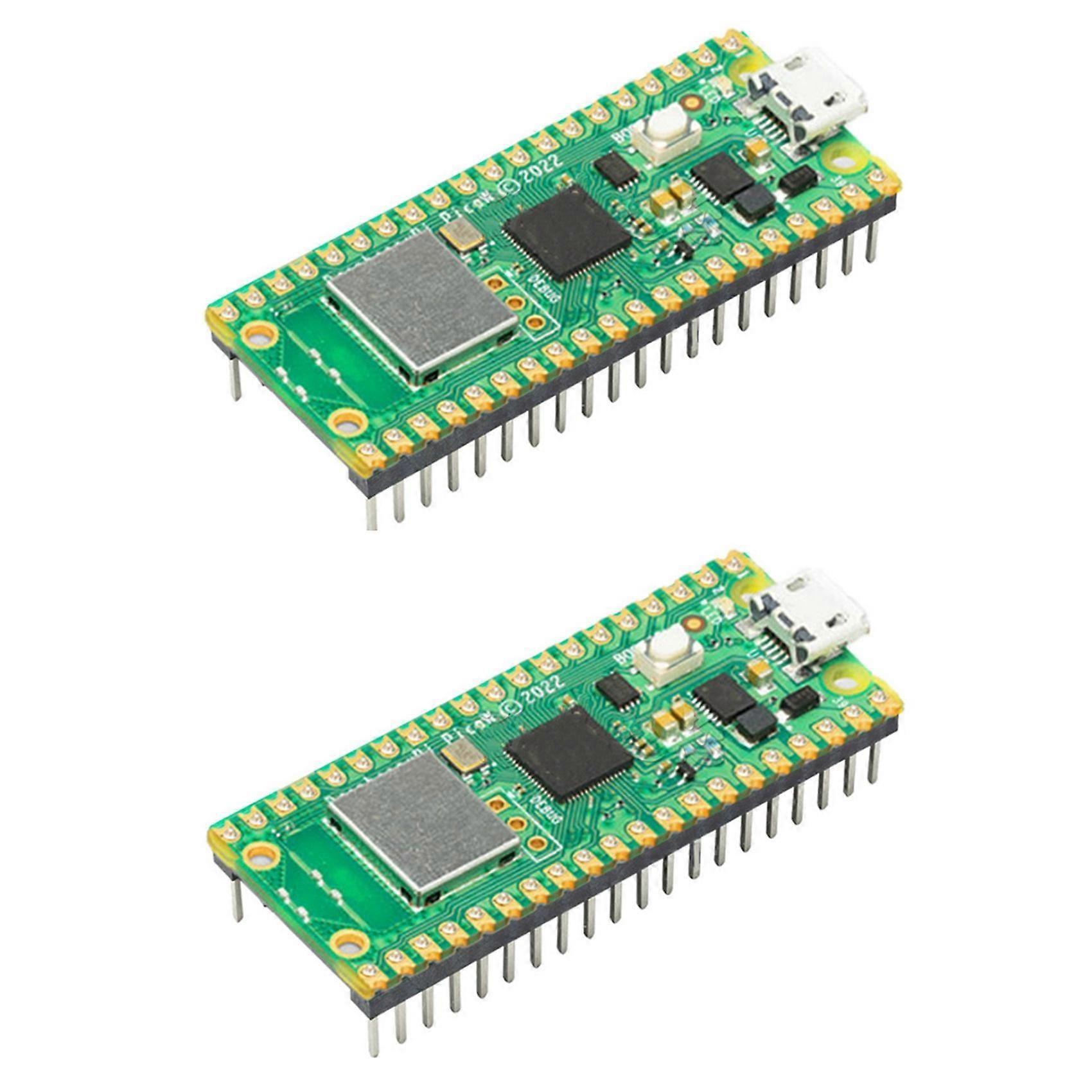 2X for Raspberry Pi Pico W Board with Wireless WIFI Module RP2040 Development Board Supports Micro-Python Welded-JXLGV