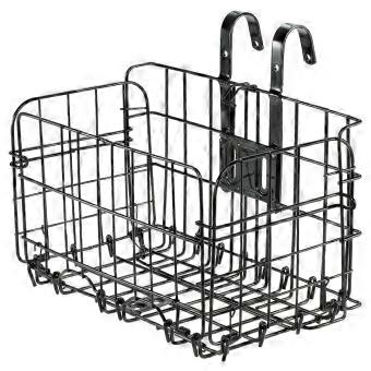 Black Foldable Bike Basket for Holding Something Front Or Rear Use