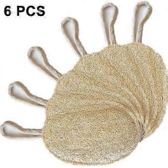 Exfoliating Face and Body Wash Cloths - 6 Pack Soft Weave Bath Towels