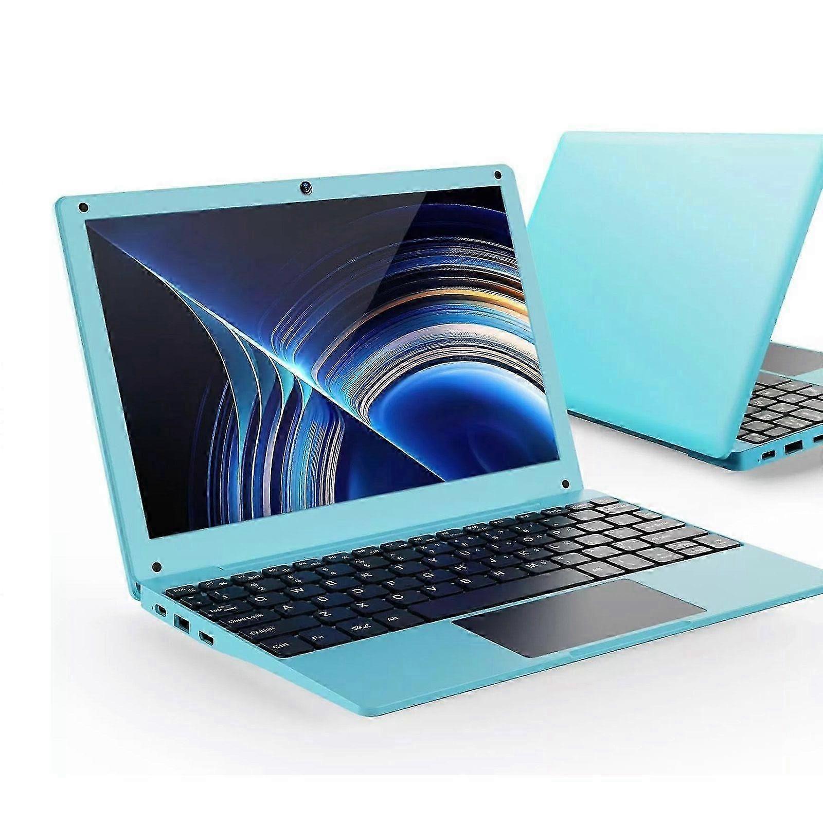 (Azul) Notebook Android 12.0 de 10,1 polegadas com processador Quad Core, Wi-Fi e webcam.