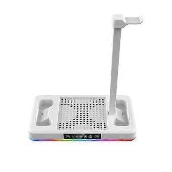 Dual Charging Station Dock Controller Vertical Cooling Stand Cooling Fan Stand with RGB Light for Xbox Series X S B-SSZFV