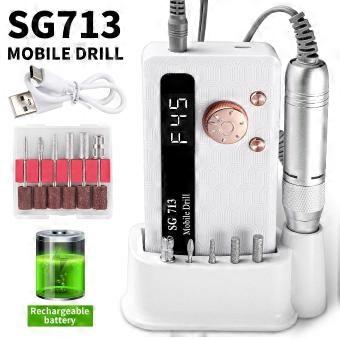 Electric Nail Drill 45000RPM, Low noise, with 6 drill bits