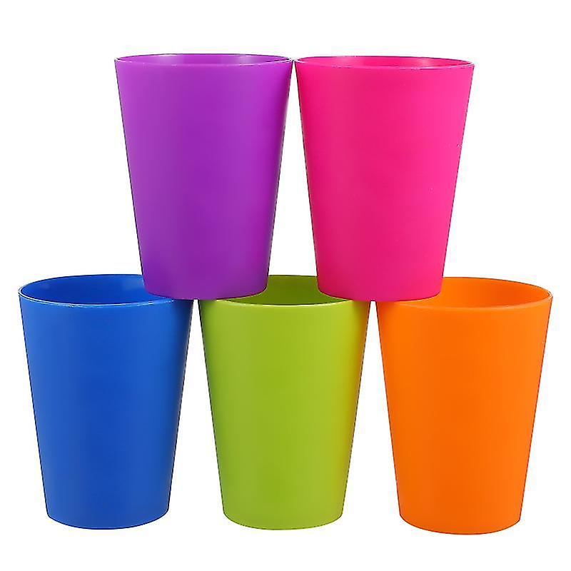 Shot Glasses Toymytoy 15pcs Reusable Plastic Cups Unbreakable Toddler Cups Bright Colore