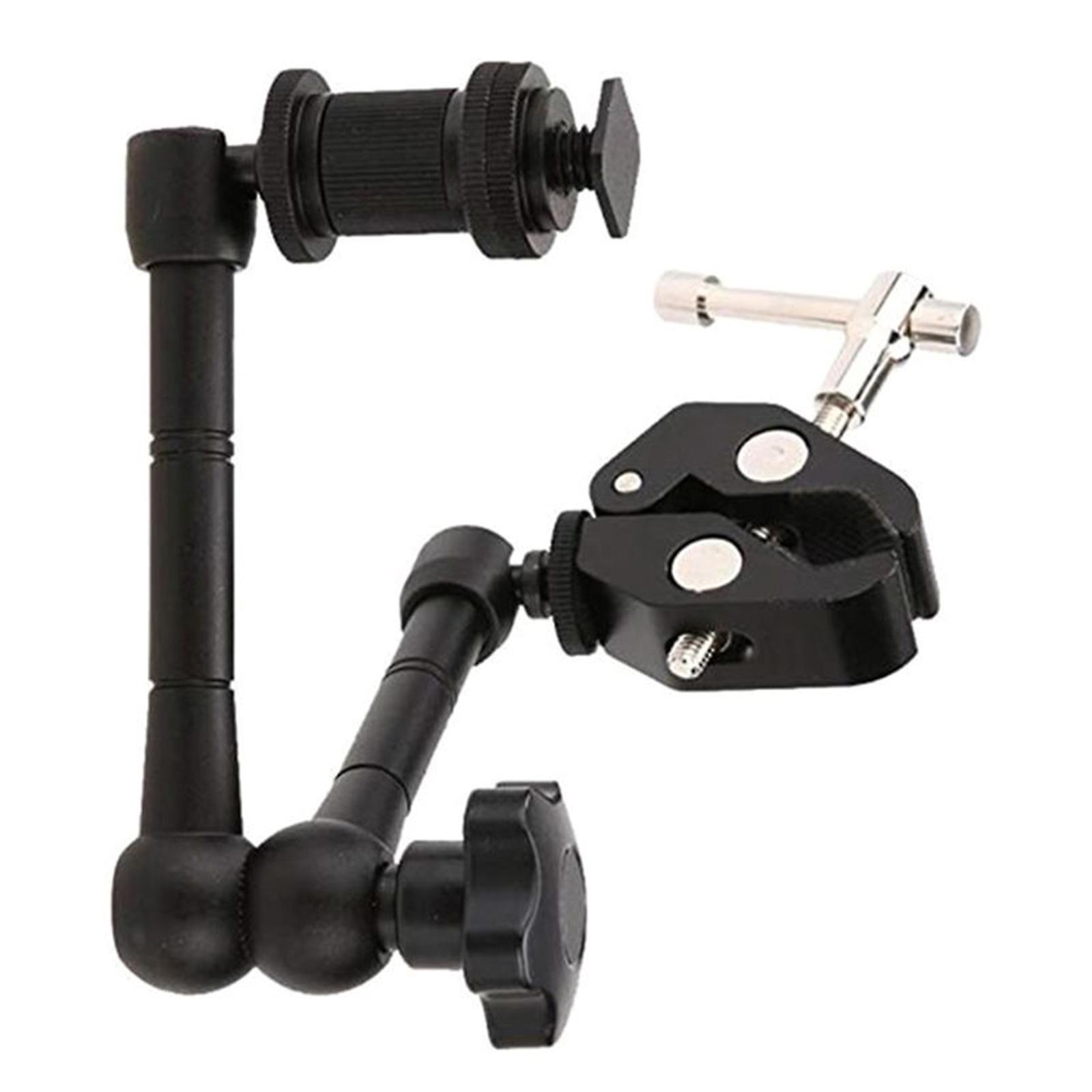 11inch Adjustable Articulating Friction Magic Arm Large Super Clamp for Camera