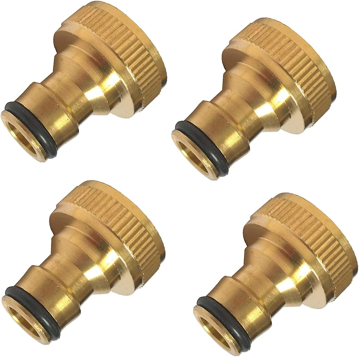 3/4" Brass Garden Hose Connector for Faucet Hose Connector（4pack）