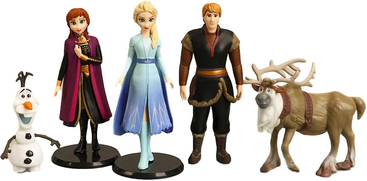 5 pcs large frozen cake topper, frozen themed party supplies, children's birthday cake decoration.