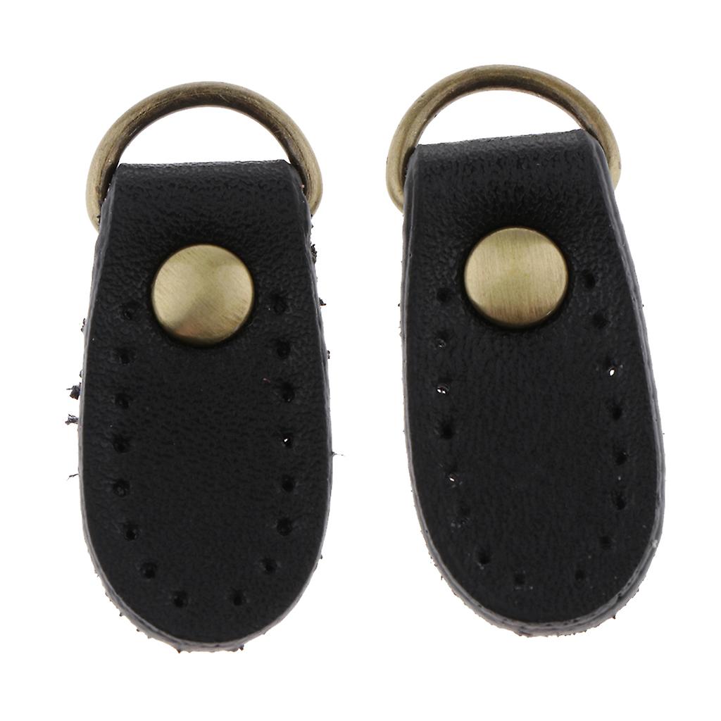 2pcs PU Cuir Sac à main Sangle Boucle Accrocher Sac Faisant Fournitures Noir