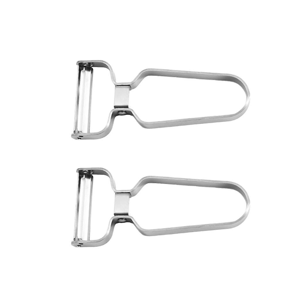 Fruit Vegetable Peeling Tool Stainless Steel Handheld Kitchen Gadget 2Pcs